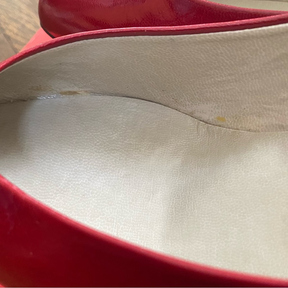 Bandolino Bollo Pumps Dark Red Kid Leather Clip-On Bows Italy Sz 8 *NIB*VTG*80s* - Picture 15 of 15